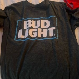 Gray Bud Light T Shirt Good Condition